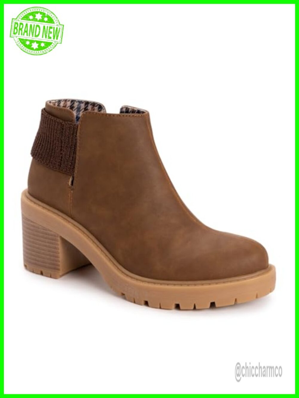 MUK LUKS Lucy Lula Women's Ankle Bootie with Memory Foam